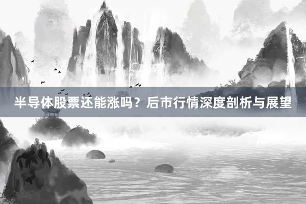 半导体股票还能涨吗?后市行情深度剖析与展望